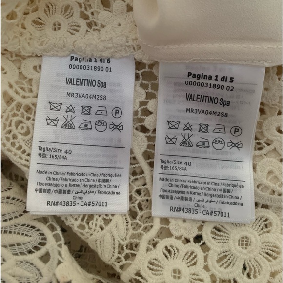 Valentino Red Floral Macrame Embroidered Dress - Picture 9 of 12